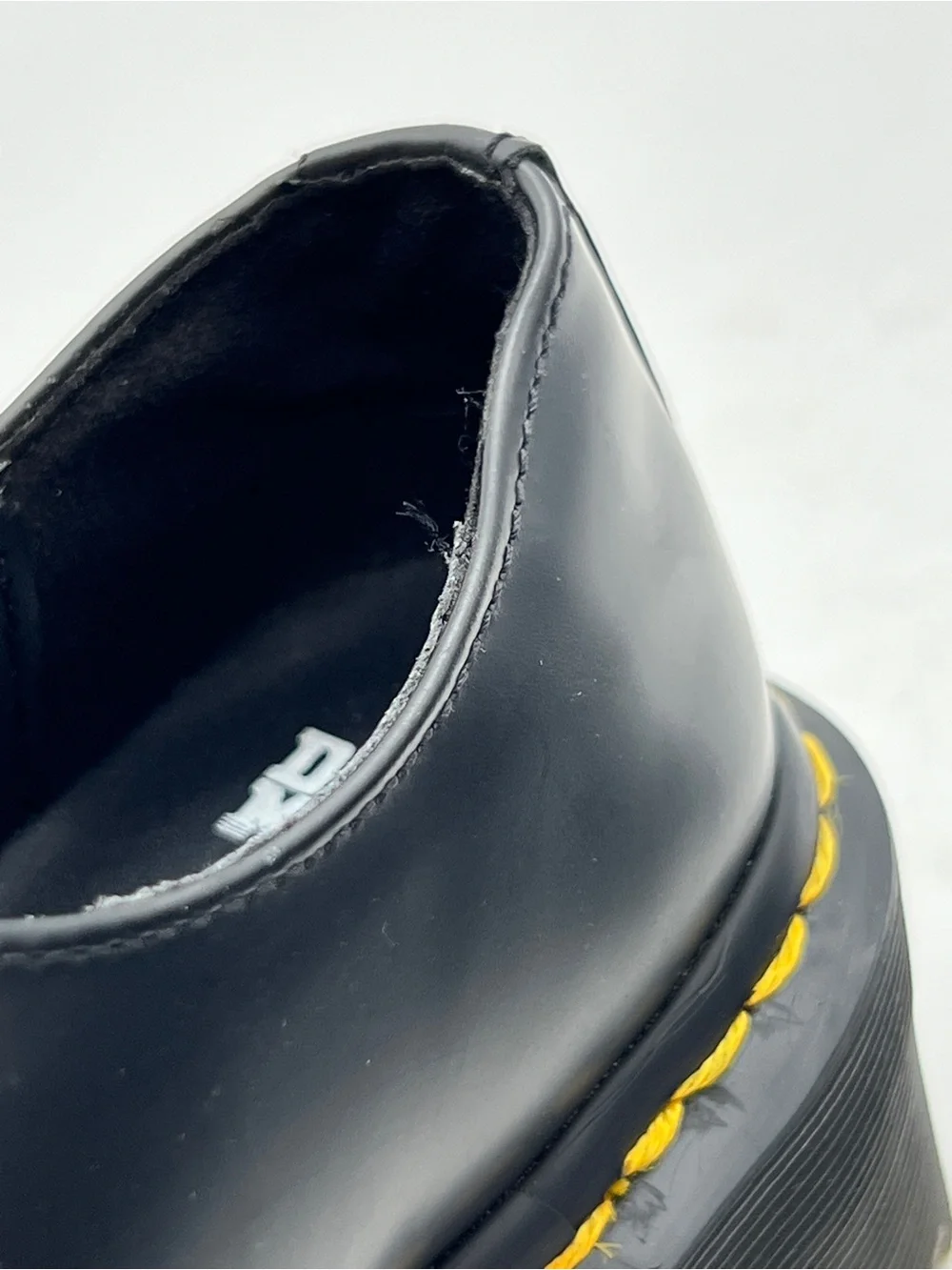 Dr. Martens 1461 Quad Platform Oxford Shoes Black Smooth Leather Women's US 6